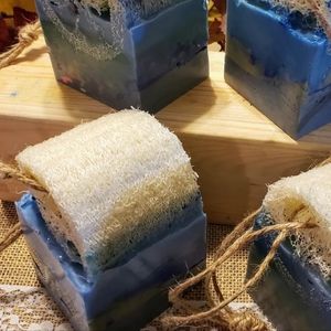 2 Jumbo Loofah Natural Soap